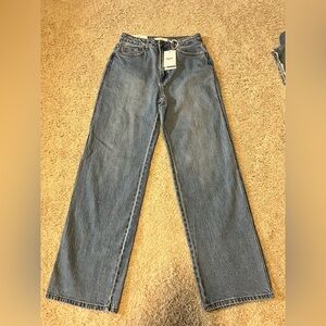 Vervet by Flying Monkey “Gabby” Super High-Rise Baggy Straight Jeans